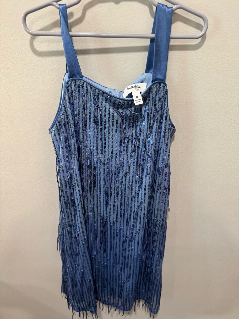 Speechless Blue Sequin Fringe Party Dress Taylor swift